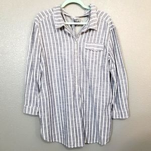 Caslon Women's Tie-Back Woven Tunic w/Pockets MP